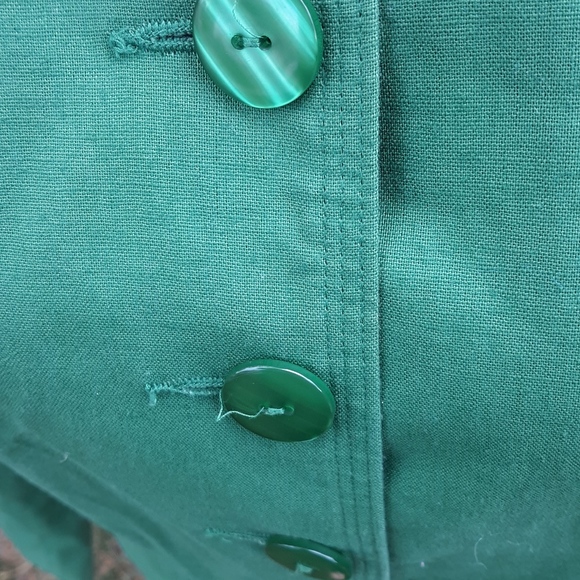 JG Hook Blazer Jacket Size 12 Green Button Front - Picture 3 of 6